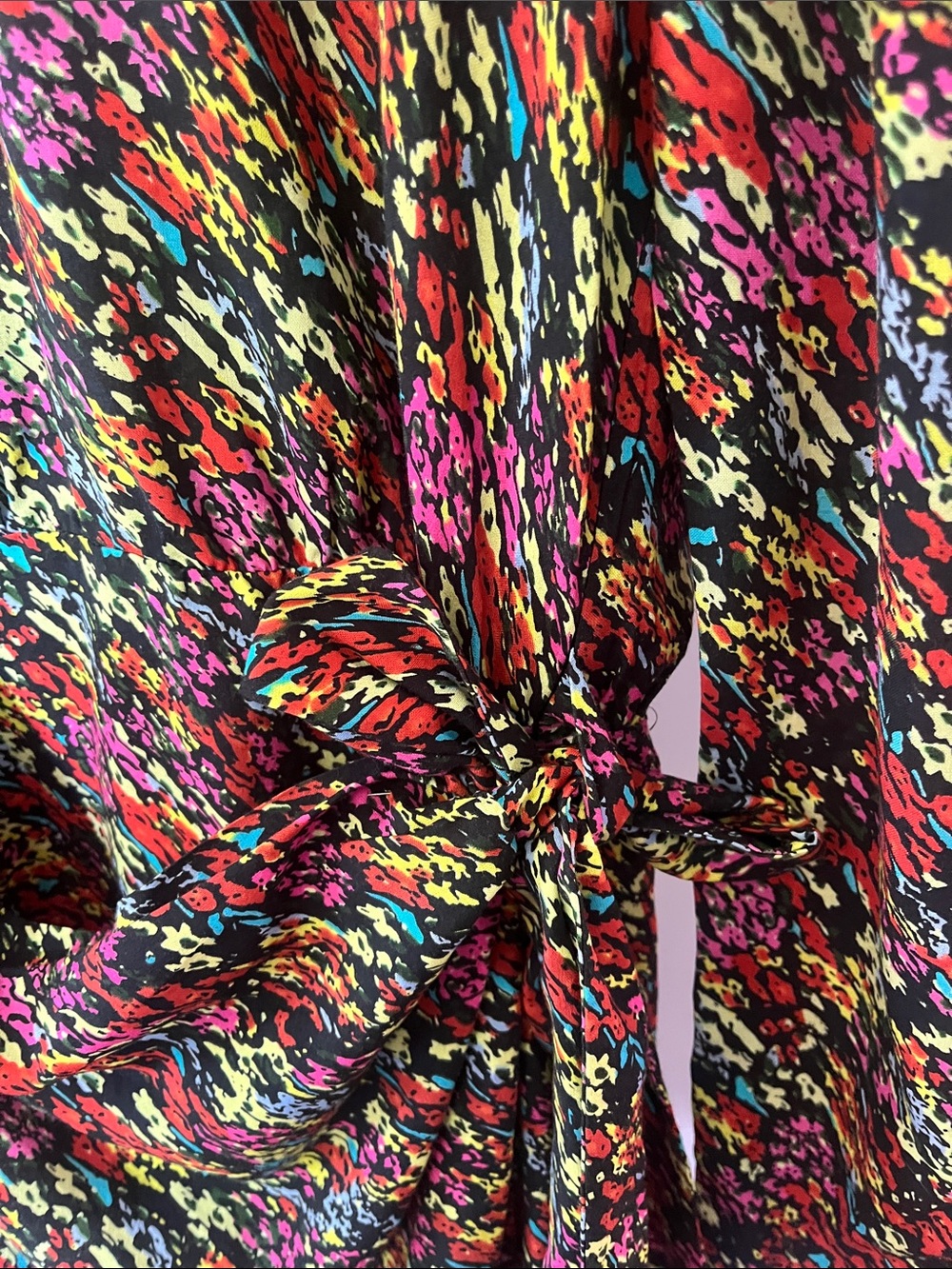 Zara Dress with Multicolor Abstract Print